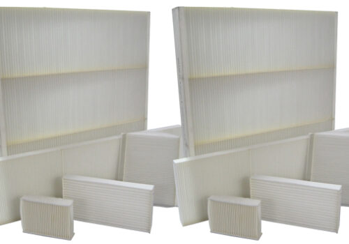 Micro-pleated fibre filters