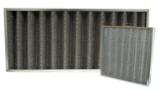 Corrugated metal filters