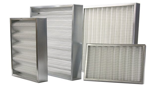 Corrugated fibre filters